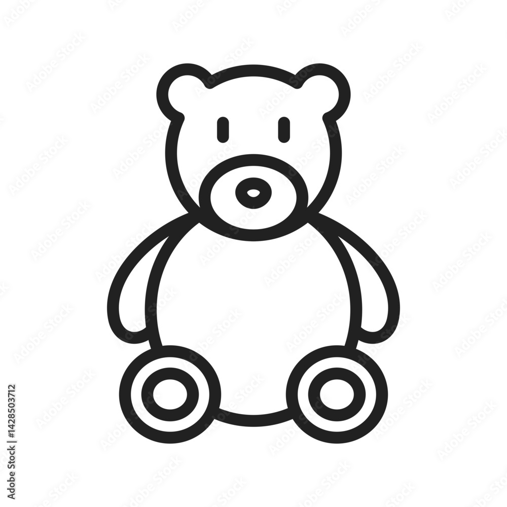 Bear icon vector image. Suitable for mobile apps, web apps and print media. Bear icon vector image. Suitable for mobile apps, web apps and print media.