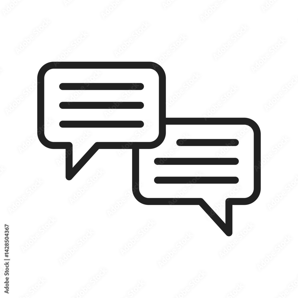 Chat Bubble icon vector image. Suitable for mobile apps, web apps and print media. Chat Bubble icon vector image. Suitable for mobile apps, web apps and print media.