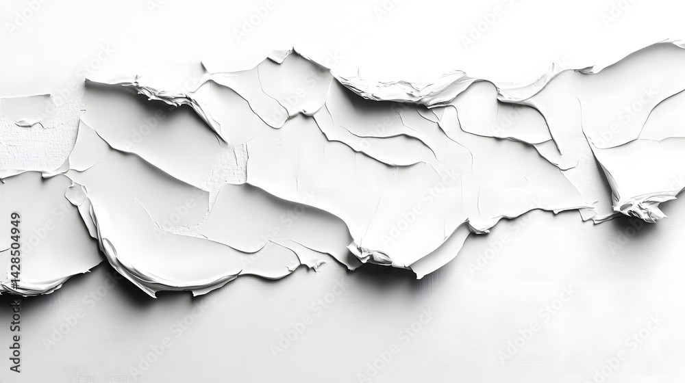 Textured white paper layers minimalist photography studio setting clean aesthetic artistic perspective Textured white paper layers minimalist photography studio setting clean aesthetic artistic perspective