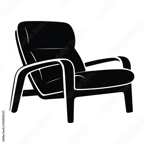 A chair vector on a white background