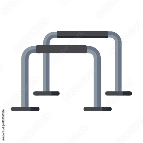 Parallel bars: Bodyweight exercise equipment for fitness training