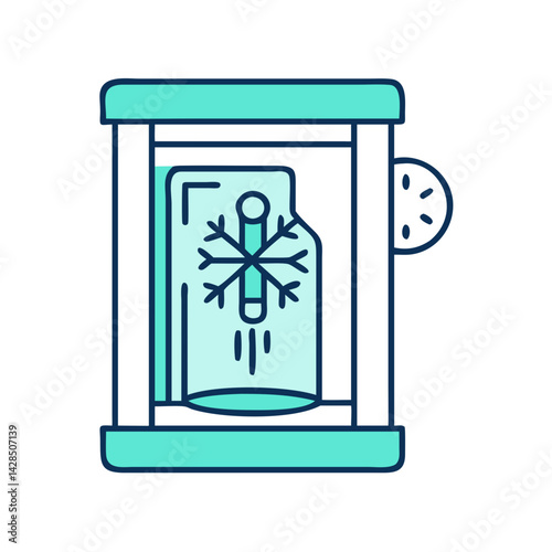 Cryotherapy chamber, medical treatment machine, cold therapy concept