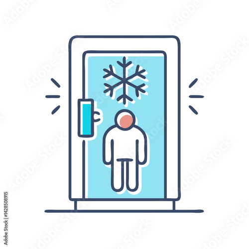 Cryotherapy Chamber Illustration: Health, Wellness, and Modern Therapy