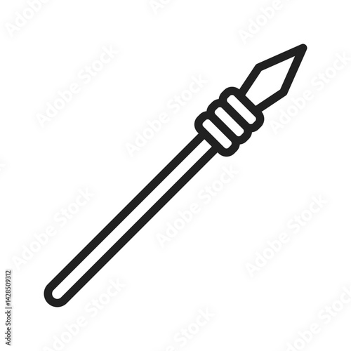 Lance icon vector image. Suitable for mobile apps, web apps and print media.