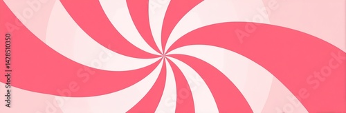 Pink and white swirl background with a candy look. Ice Cream AI generated image
