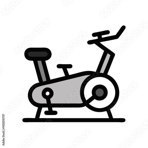Indoor stationary bike for fitness exercise in home