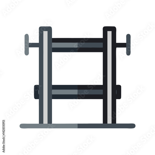 Abstract Train Tracks Icon Illustration on Black Background