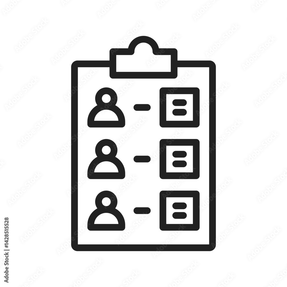 Survey icon vector image. Suitable for mobile apps, web apps and print media. Survey icon vector image. Suitable for mobile apps, web apps and print media.