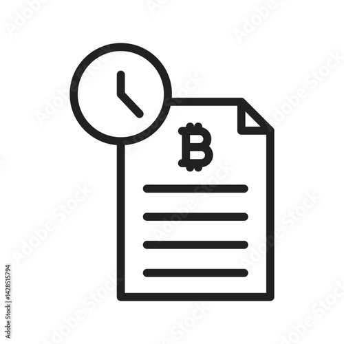 Transaction History icon vector image. Suitable for mobile apps, web apps and print media.
