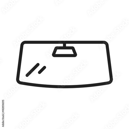 Windshield icon vector image. Suitable for mobile apps, web apps and print media.