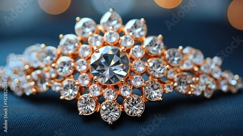 Exquisite diamond brooch