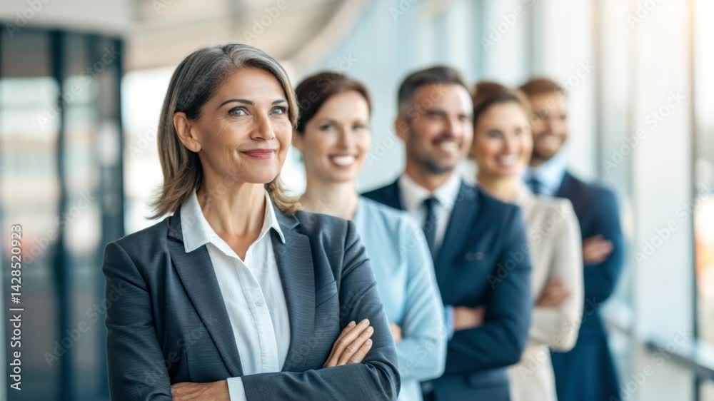Empowered Business Leadership Teamwork and Confidence in Professional Office Environment Empowered Business Leadership Teamwork and Confidence in Professional Office Environment