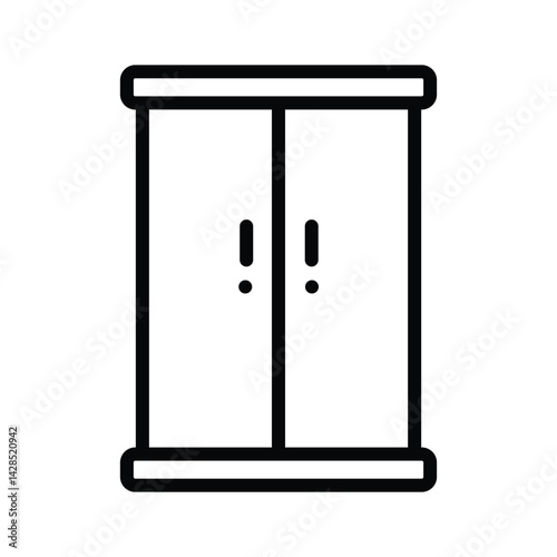 Premium outline style icon of closet organizer, easy to edit