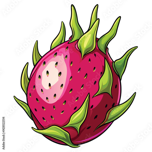 Dragon Fruit Illustration