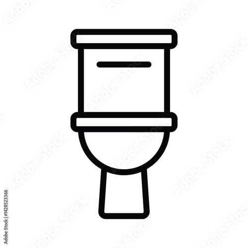 Have a look at this premium outline style icon of toilet