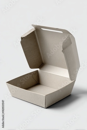 Eco-Friendly Open Paper Box for Takeout or Food Storage Usage
