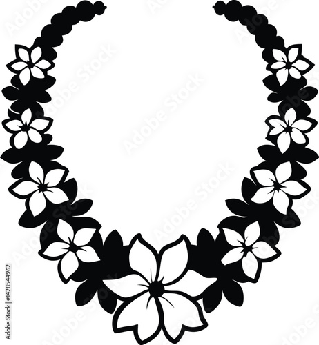 Lei day silhouette vector designs 18