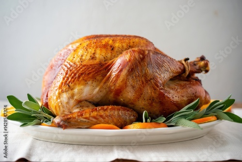 Obraz na płótnie Homemade Roasted Thanksgiving Day Turkey w salonie