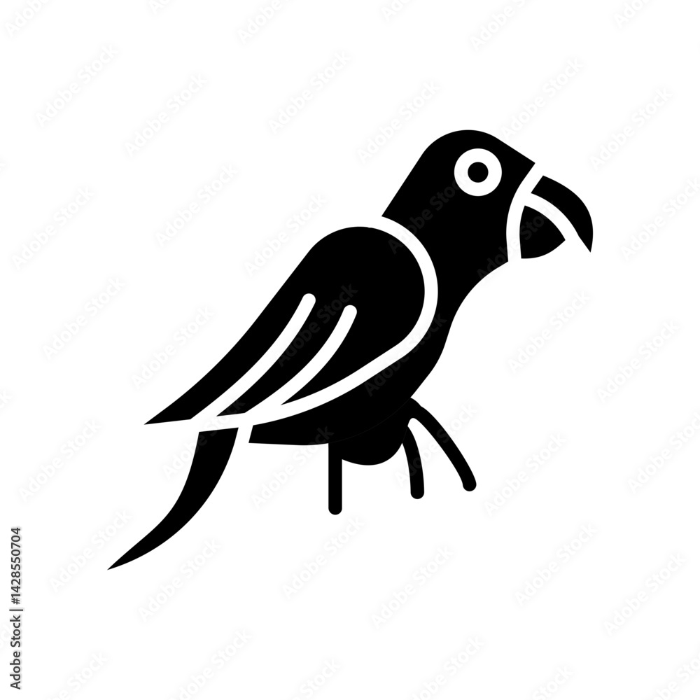 Fototapeta premium Parrot Vector Icon