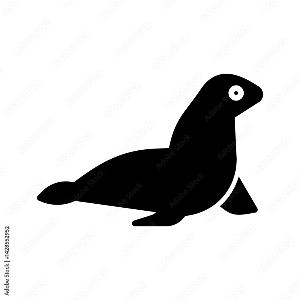 Sea Lion Vector Icon Sea Lion Vector Icon