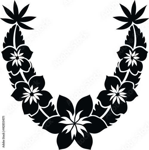 Lei day silhouette vector designs 19