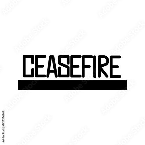 Ceasefire Vector Icon