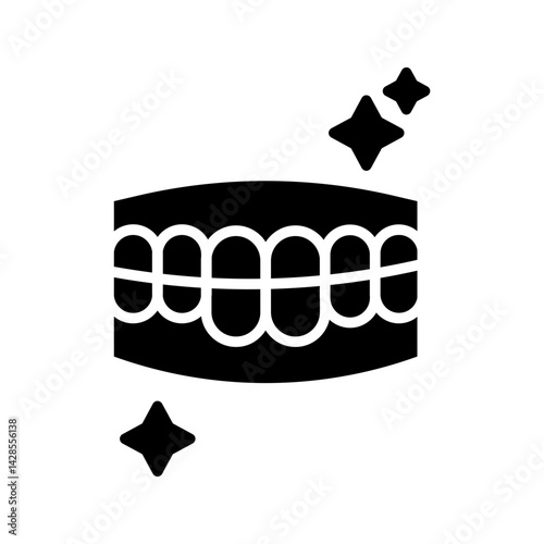Tooth Whitening Vector Icon