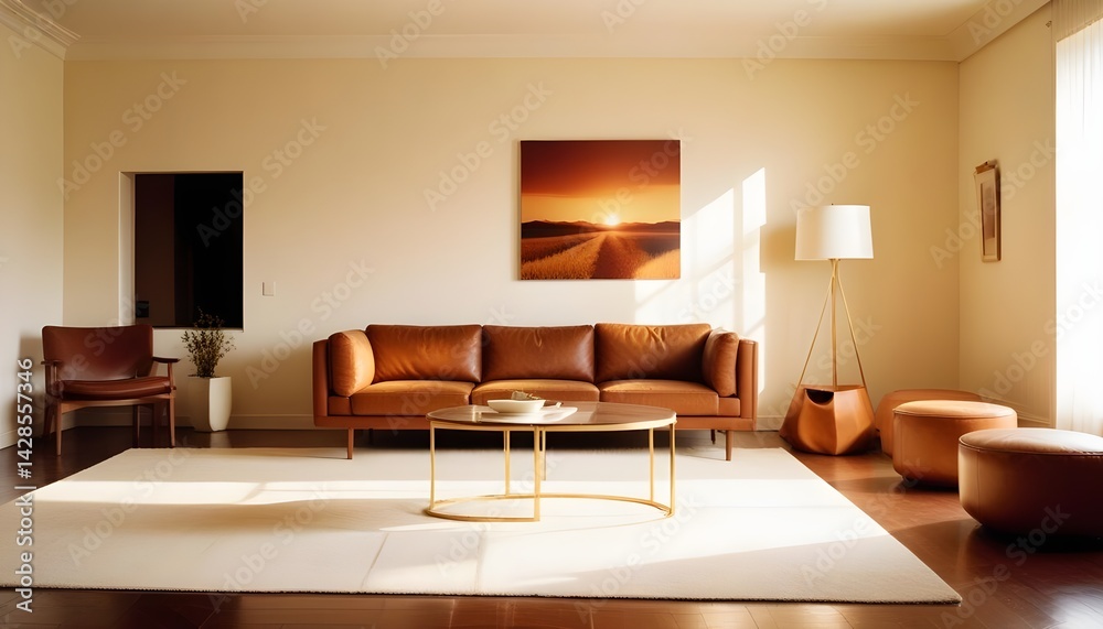 Fototapeta premium interior modern design room 3d