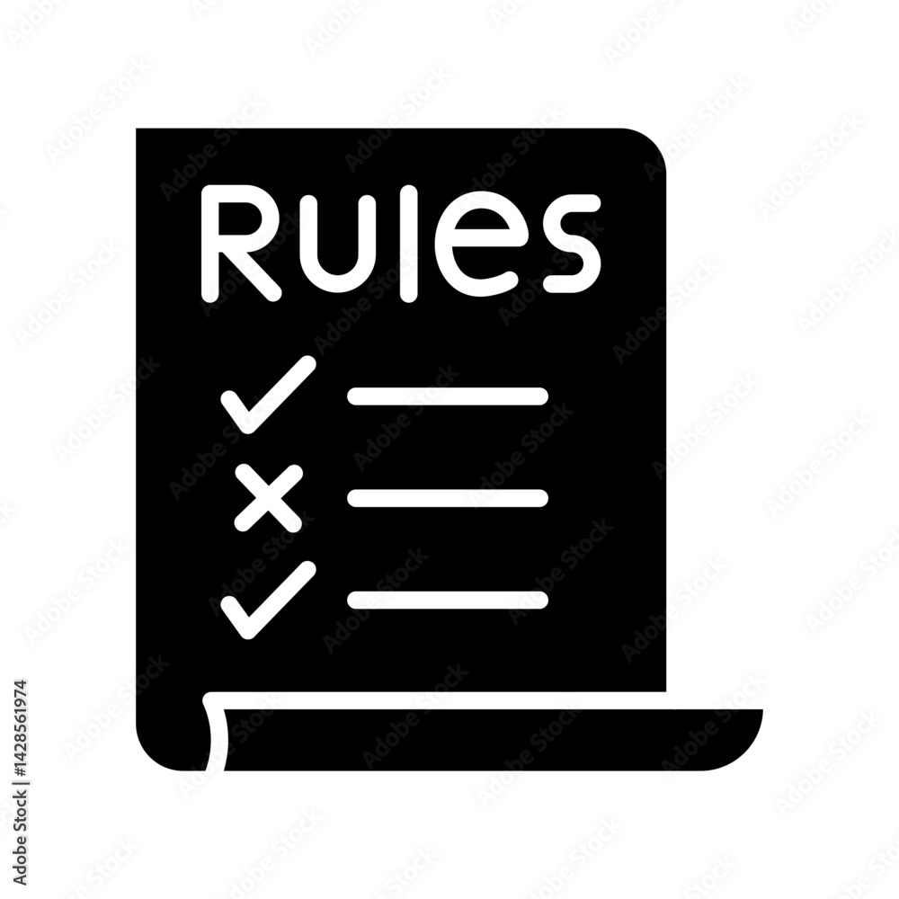 Classroom Rules Vector Icon