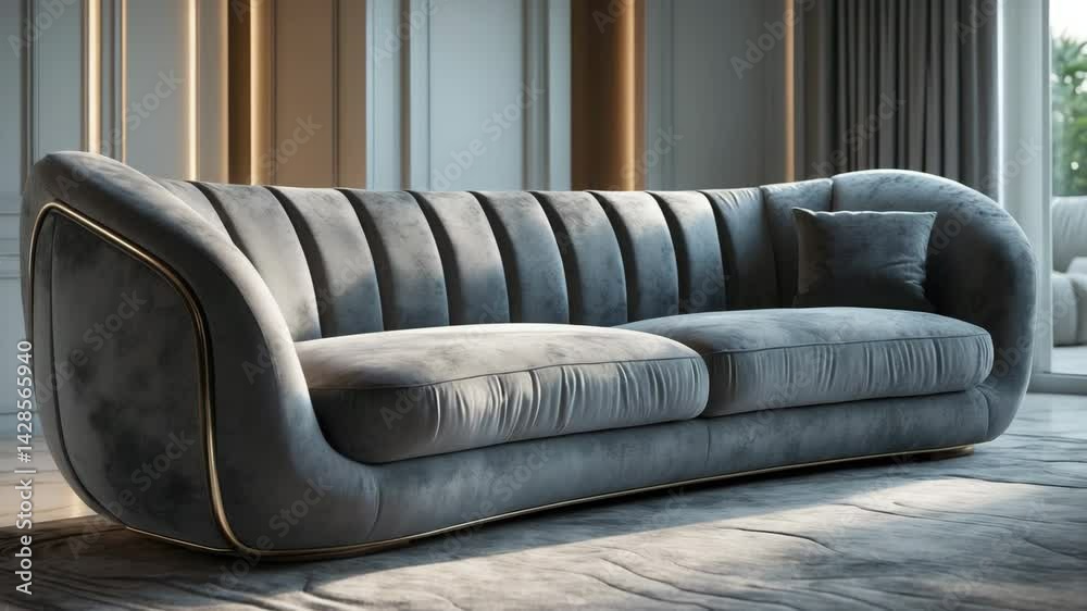 Home decor featuring gray sofa and comfortable couch