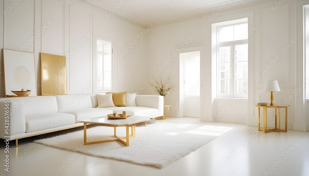 Fototapeta premium interior modern design room 3d