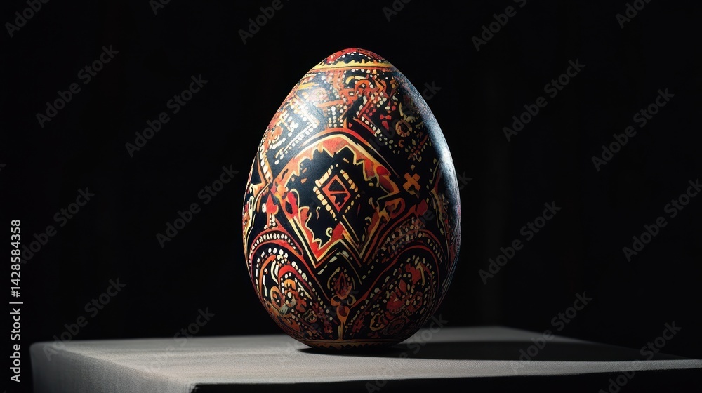 Ornate Easter Egg on Display Ornate Easter Egg on Display