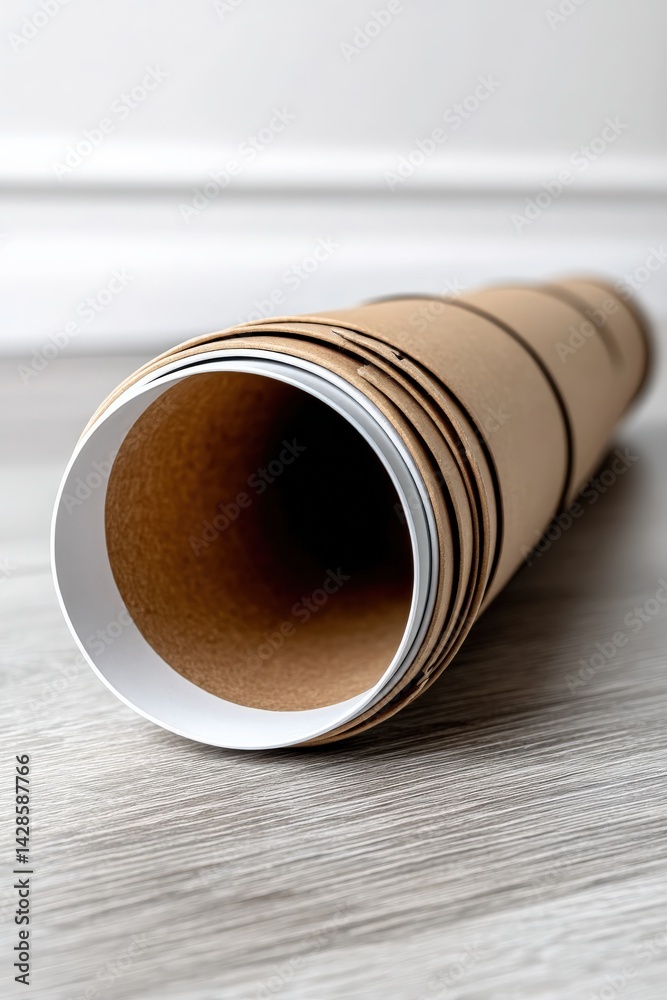 Rolled Craft Paper Tubes for Creative Projects and Artwork Storage