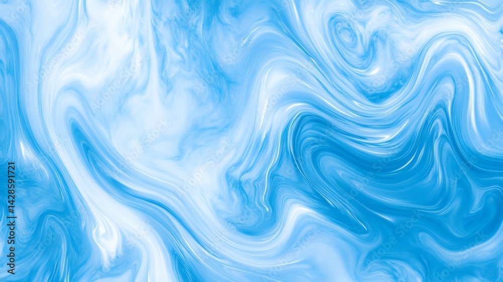 Abstract swirling pattern of light blue and white hues. Abstract swirling pattern of light blue and white hues.