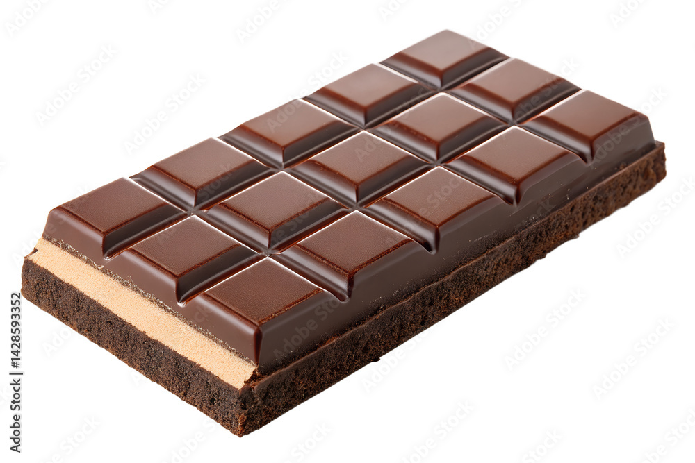 Chocolate bar on white background Chocolate bar on white background