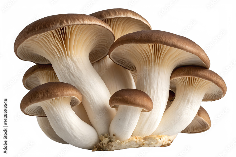 Mushrooms on a white background Mushrooms on a white background