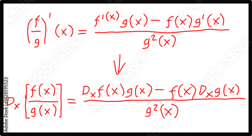 basic calculus, derivatives, linear operators, quotient rule