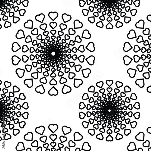 artistic seamless love pattern ideal for packaging and branding
