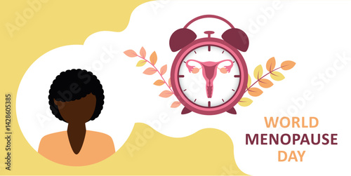 world menopause day woman health concept vector illustration