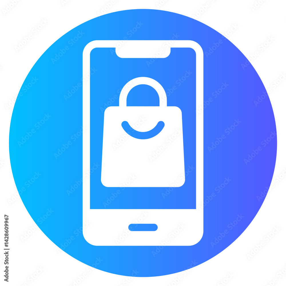 smartphone gradient icon smartphone gradient icon