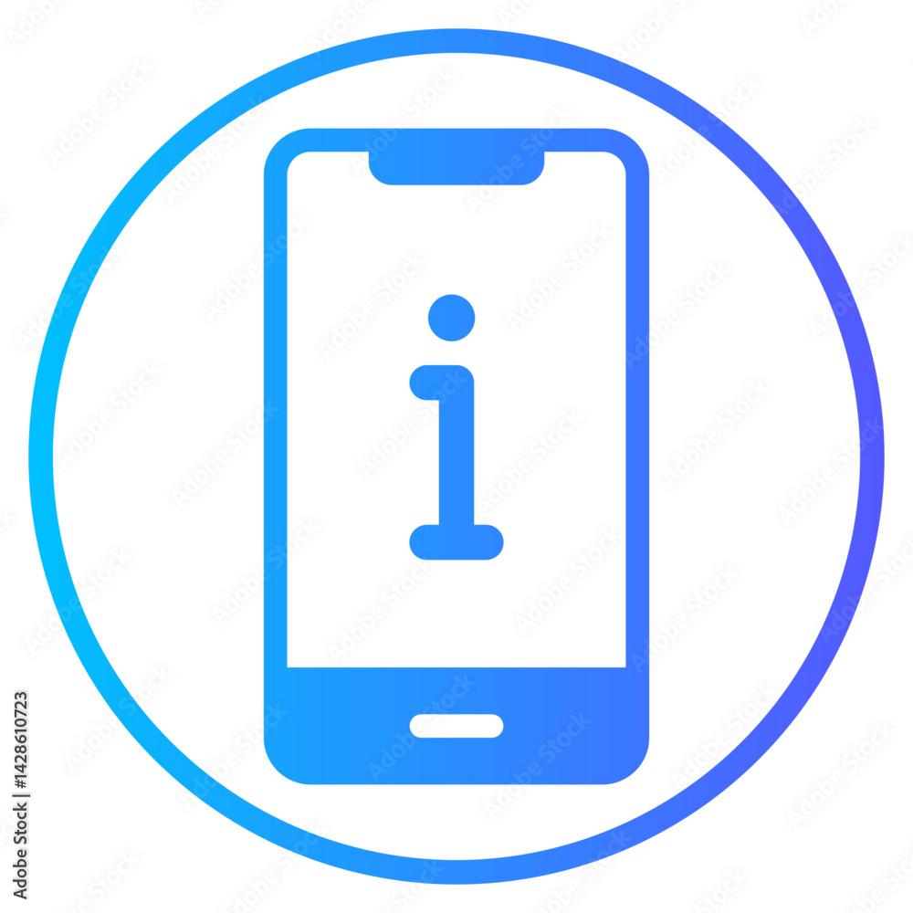 smartphone gradient icon smartphone gradient icon