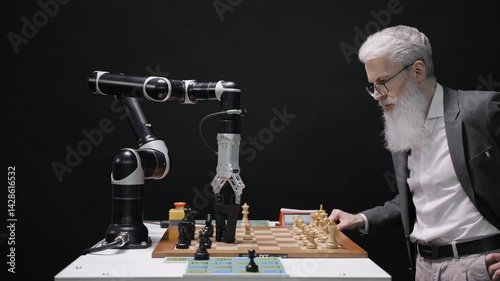 man with a microscope , Generative Ai