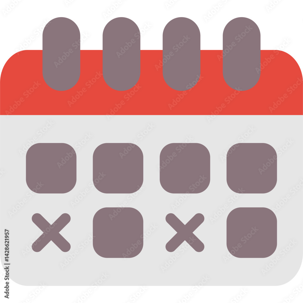 Obraz premium Calendar Flat Icon
