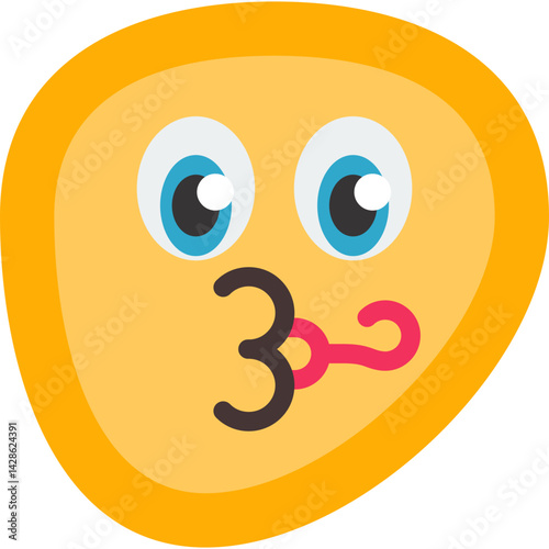 Party Face Flat Icon