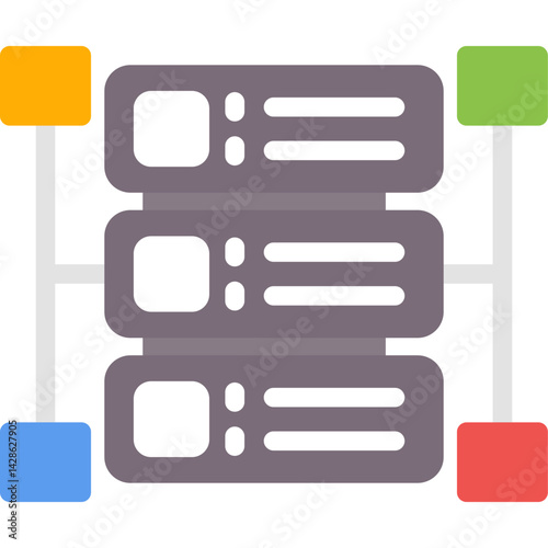 Data Warehouse Flat Icon