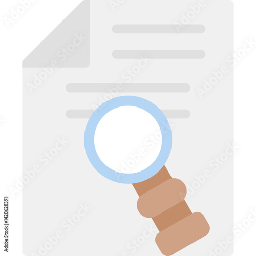 Legal Research Flat Icon