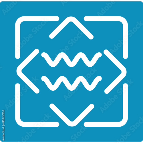 Sine Icon Flat Icon