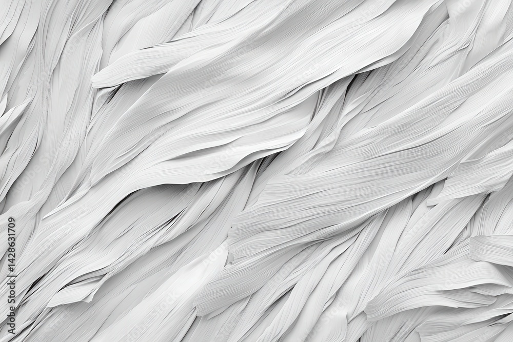 Abstract Textured Background with Flowing White Organic Patterns
