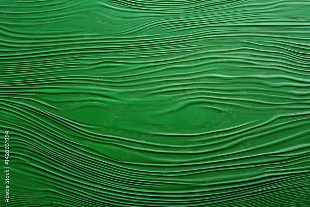 Abstract Textured Background with Green Wavy Patterns and Lines