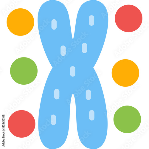 Chromosome Flat Icon